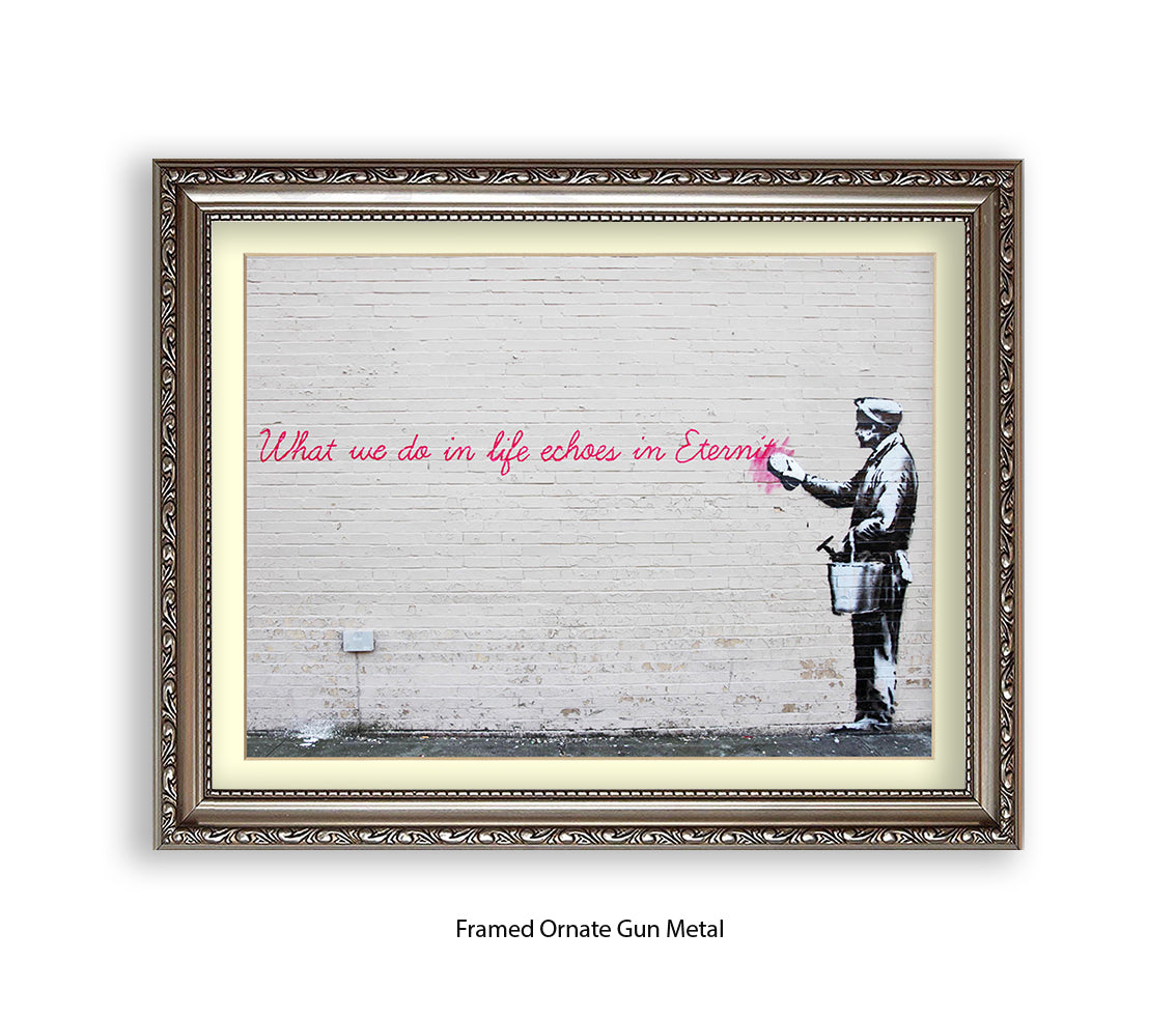Eternity Echoes Banksy Art Print
