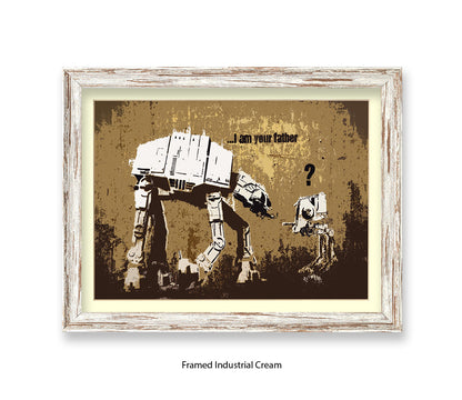 I Am Your Father Banksy Art Print