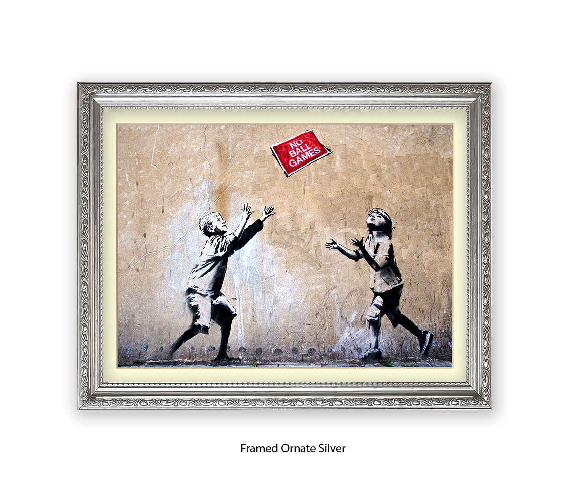 No Ball Games - Banksy Art Print