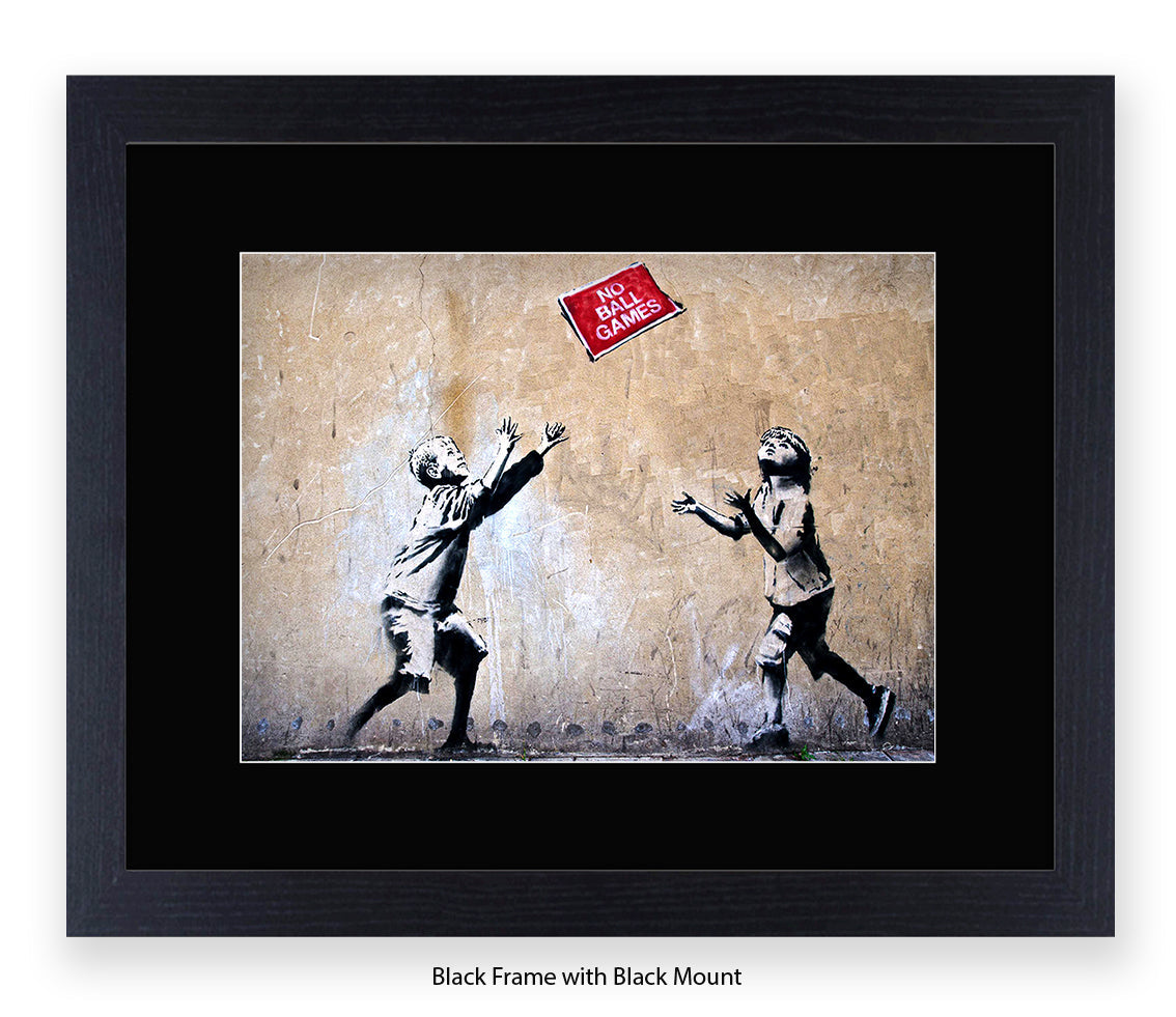 No Ball Games - Banksy Art Print