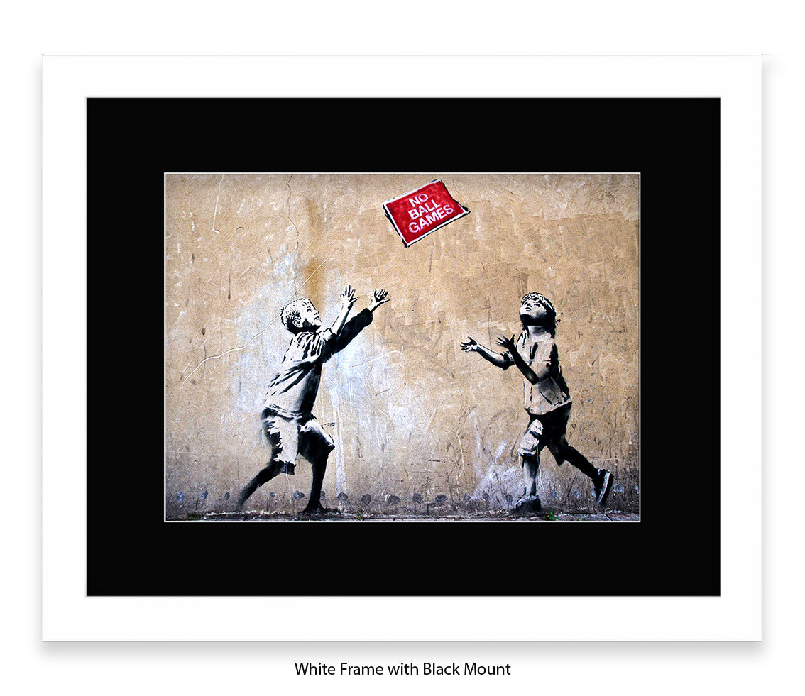 No Ball Games - Banksy Art Print