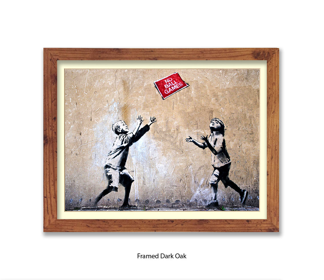 No Ball Games - Banksy Art Print