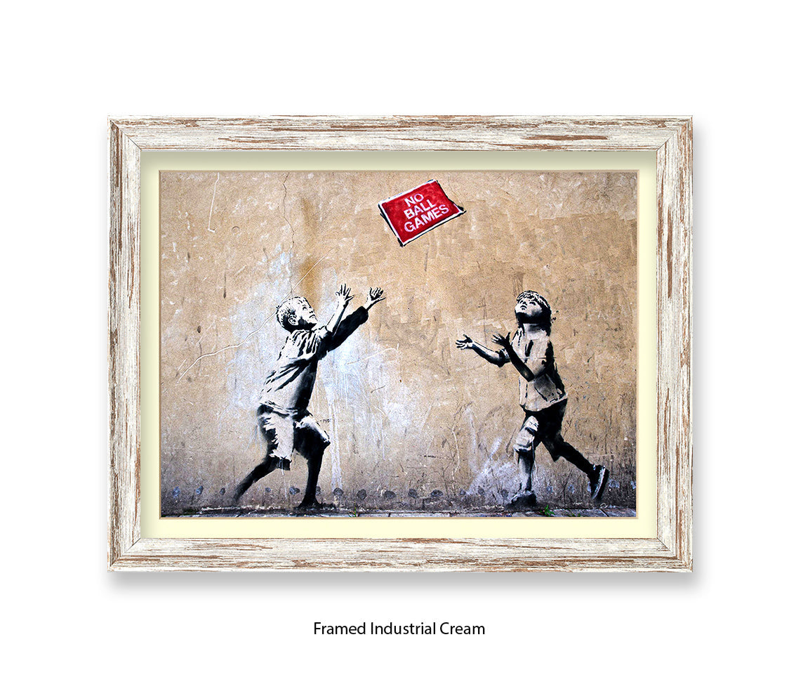 No Ball Games - Banksy Art Print
