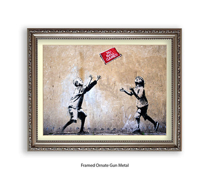 No Ball Games - Banksy Art Print