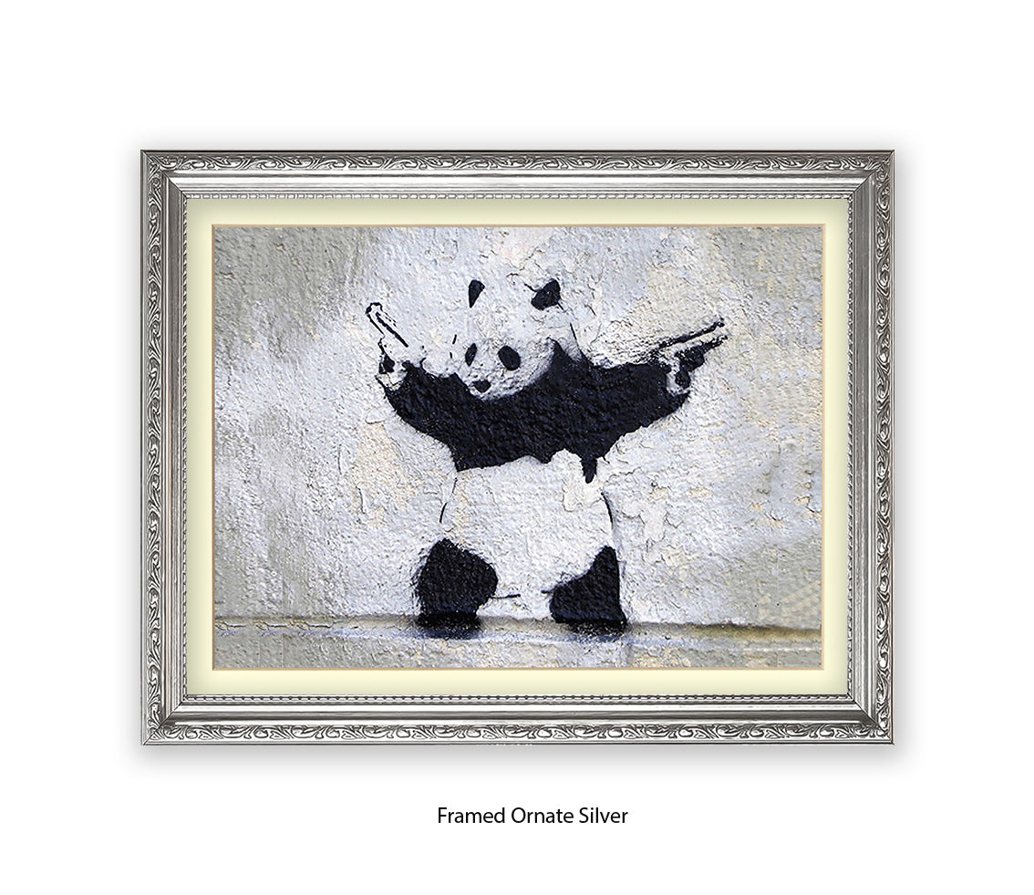 Panda Guns - H -  Banksy Art Print