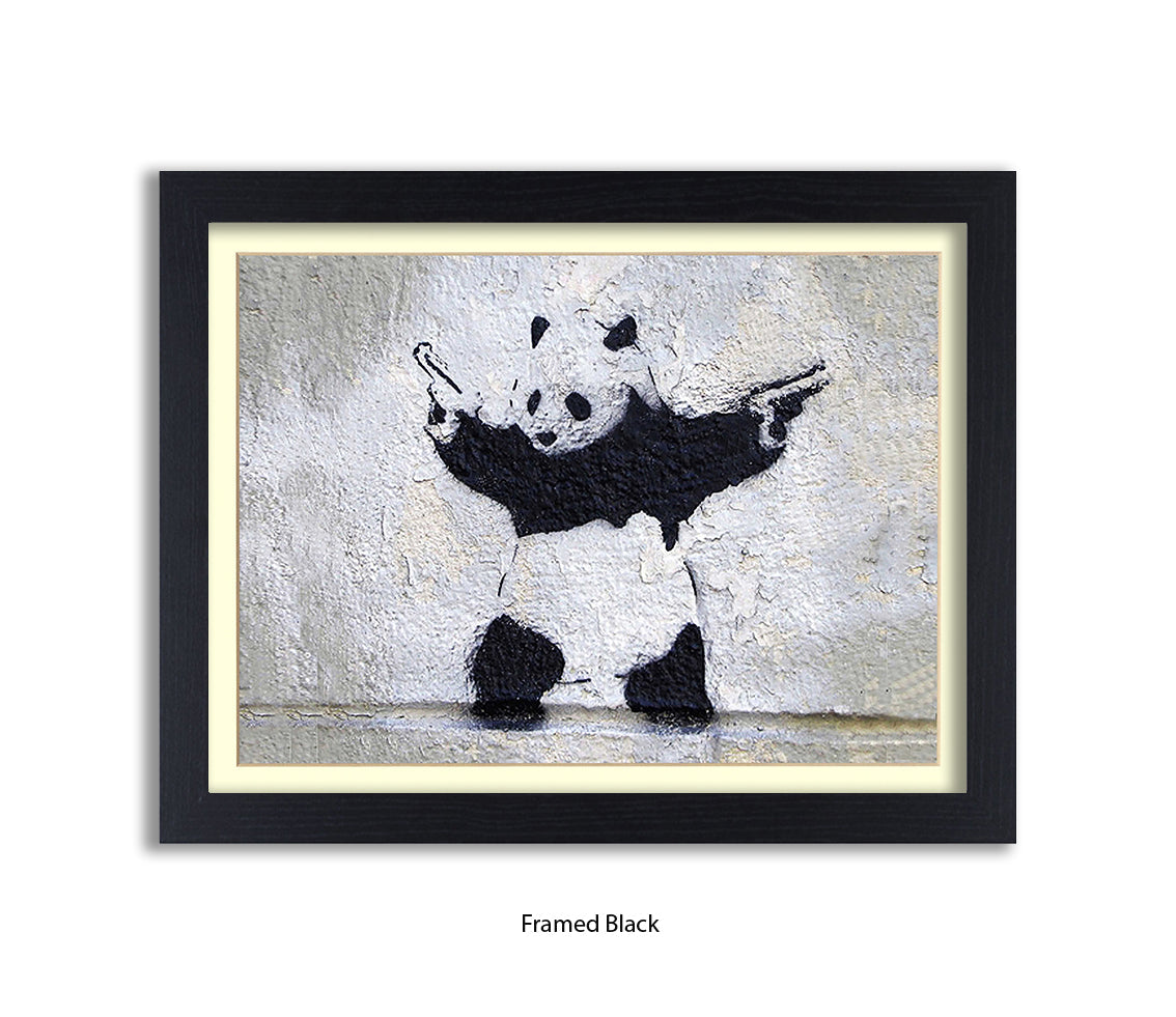 Panda Guns - H -  Banksy Art Print