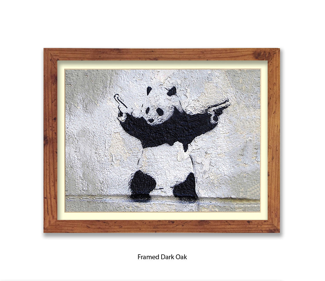 Panda Guns - H -  Banksy Art Print