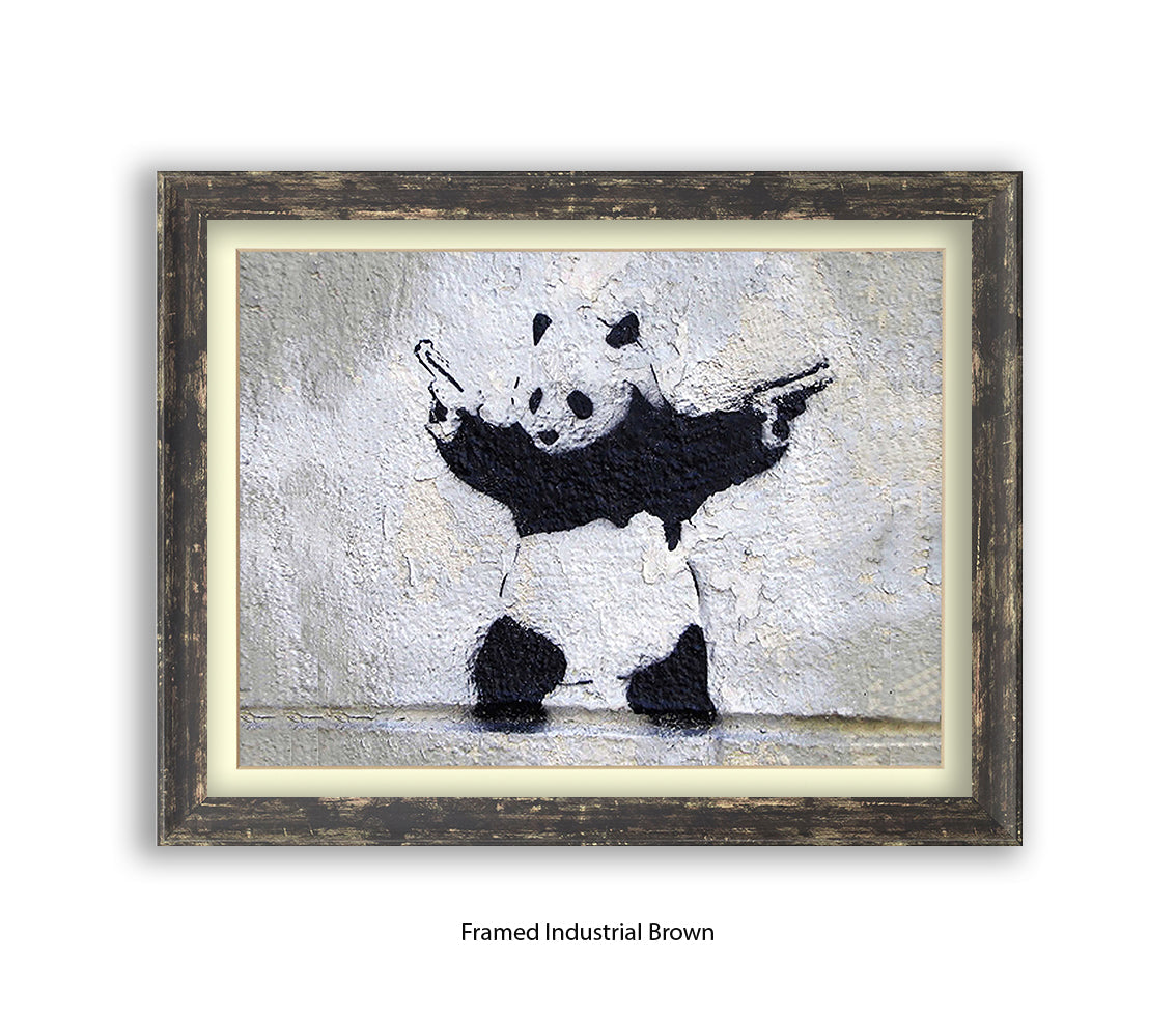 Panda Guns - H -  Banksy Art Print