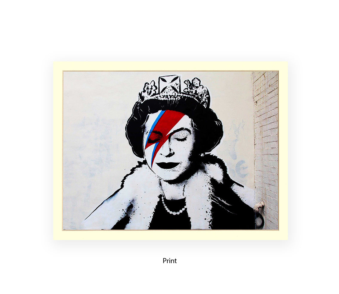 Queen - Ziggy Logo - Banksy Art Print