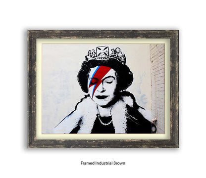 Queen - Ziggy Logo - Banksy Art Print