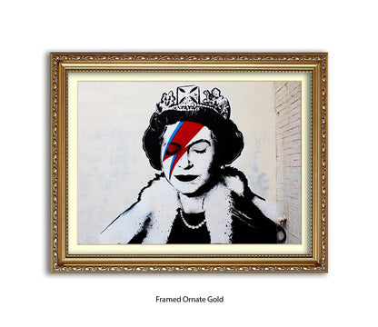 Queen - Ziggy Logo - Banksy Art Print