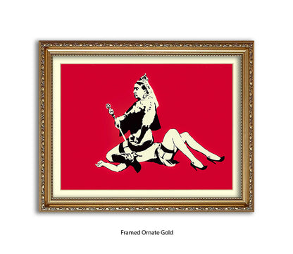 Queen Victoria - Banksy Art Print