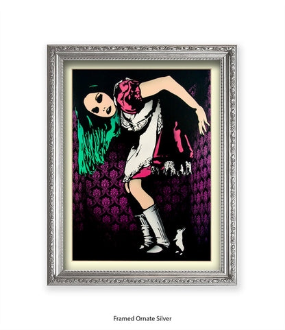 Alice in Wonderland Banksy Art Print