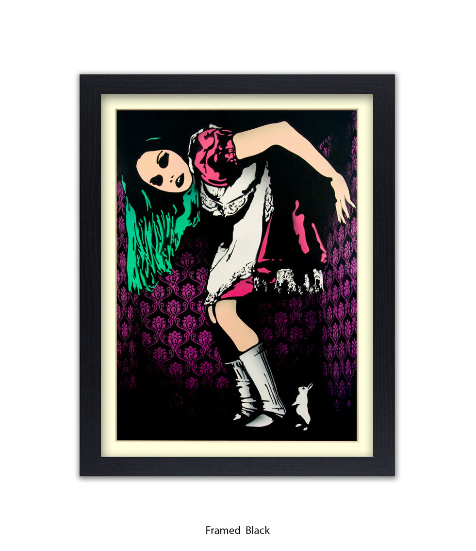 Alice in Wonderland Banksy Art Print