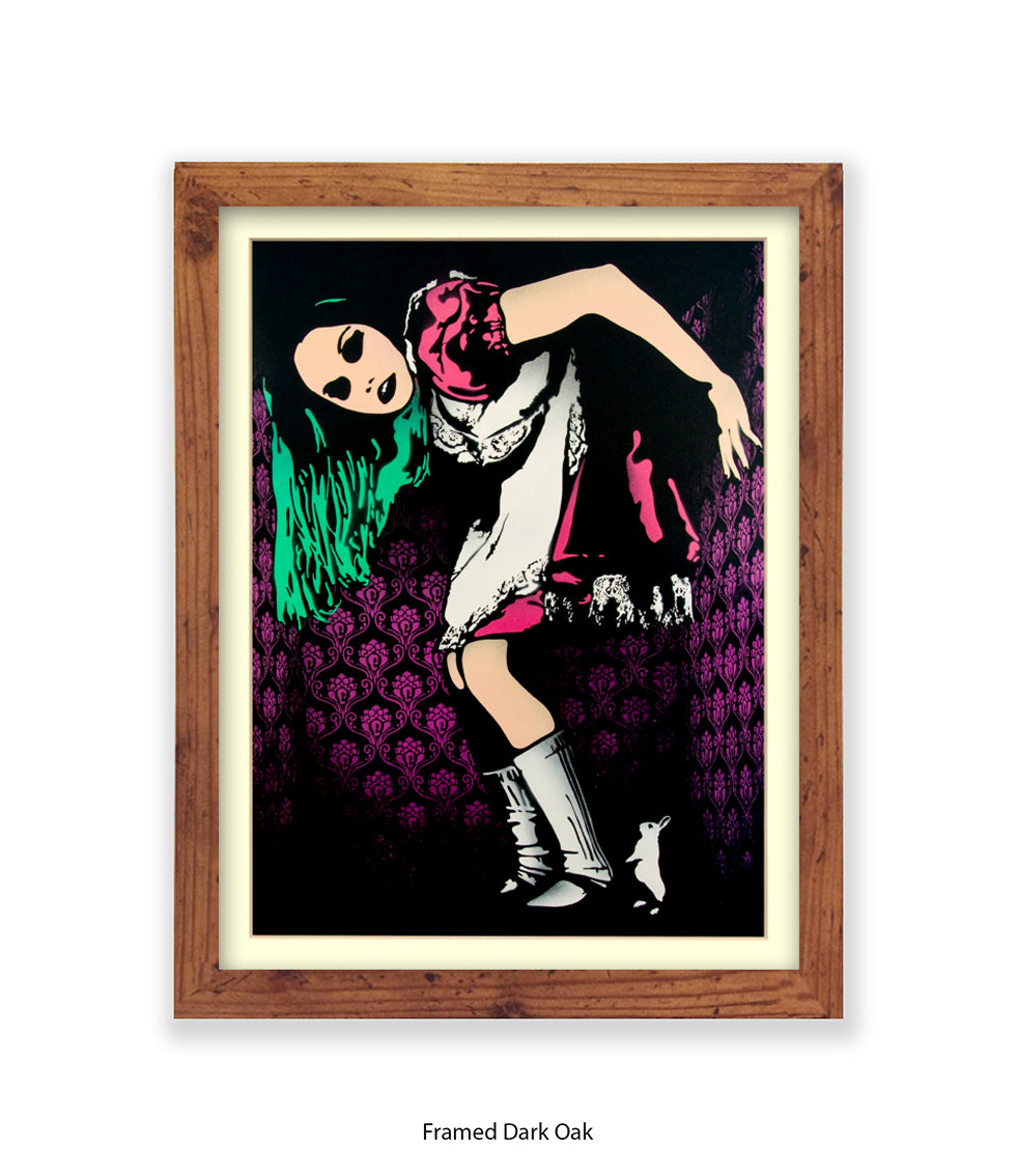 Alice in Wonderland Banksy Art Print