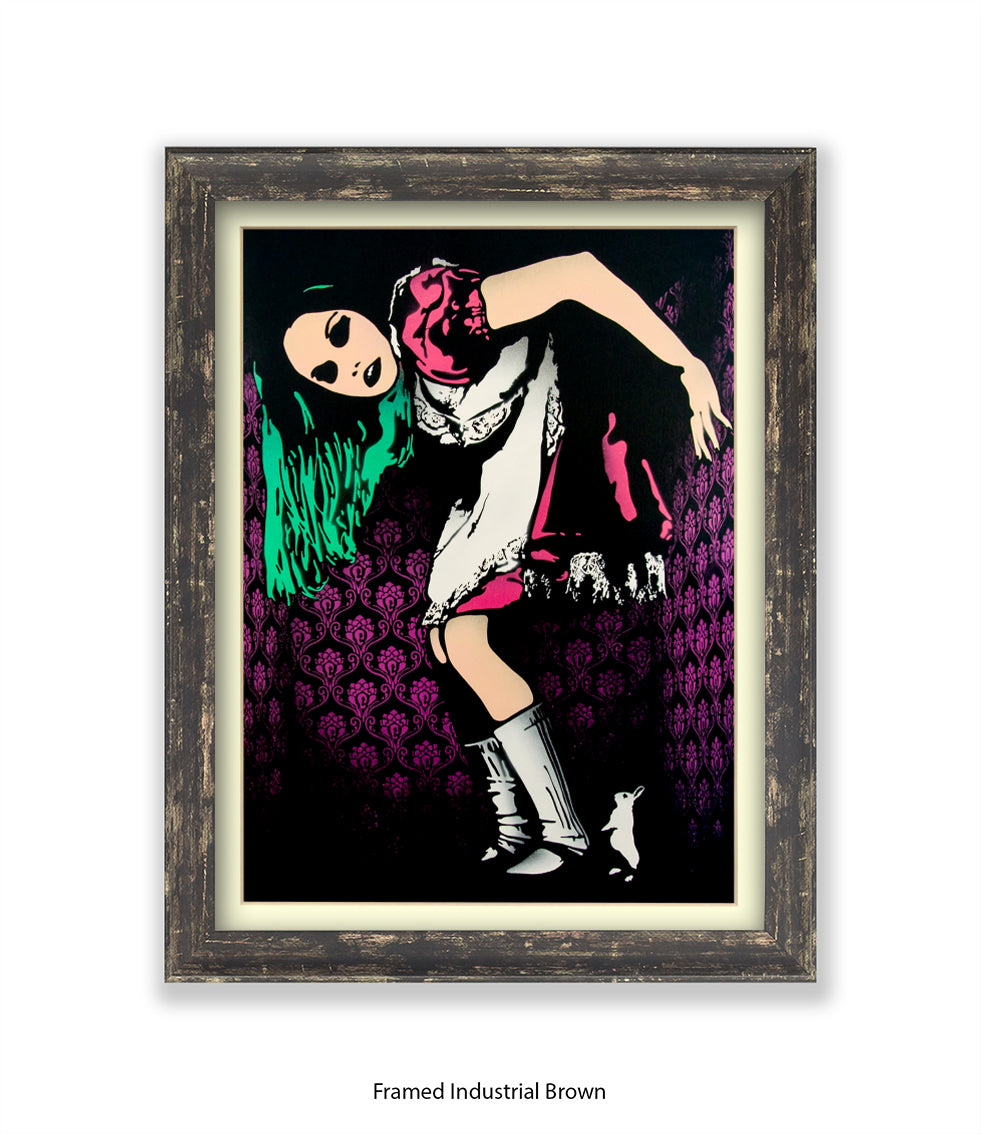 Alice in Wonderland Banksy Art Print