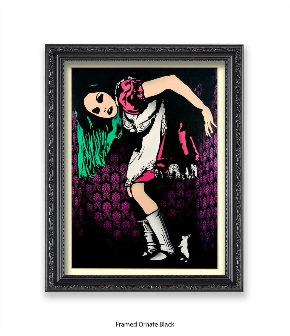 Alice in Wonderland Banksy Art Print