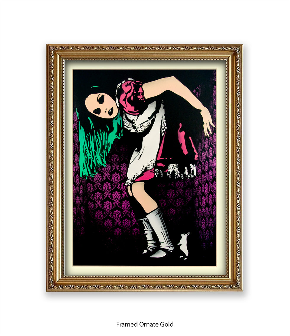 Alice in Wonderland Banksy Art Print