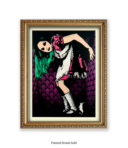 Alice in Wonderland Banksy Art Print