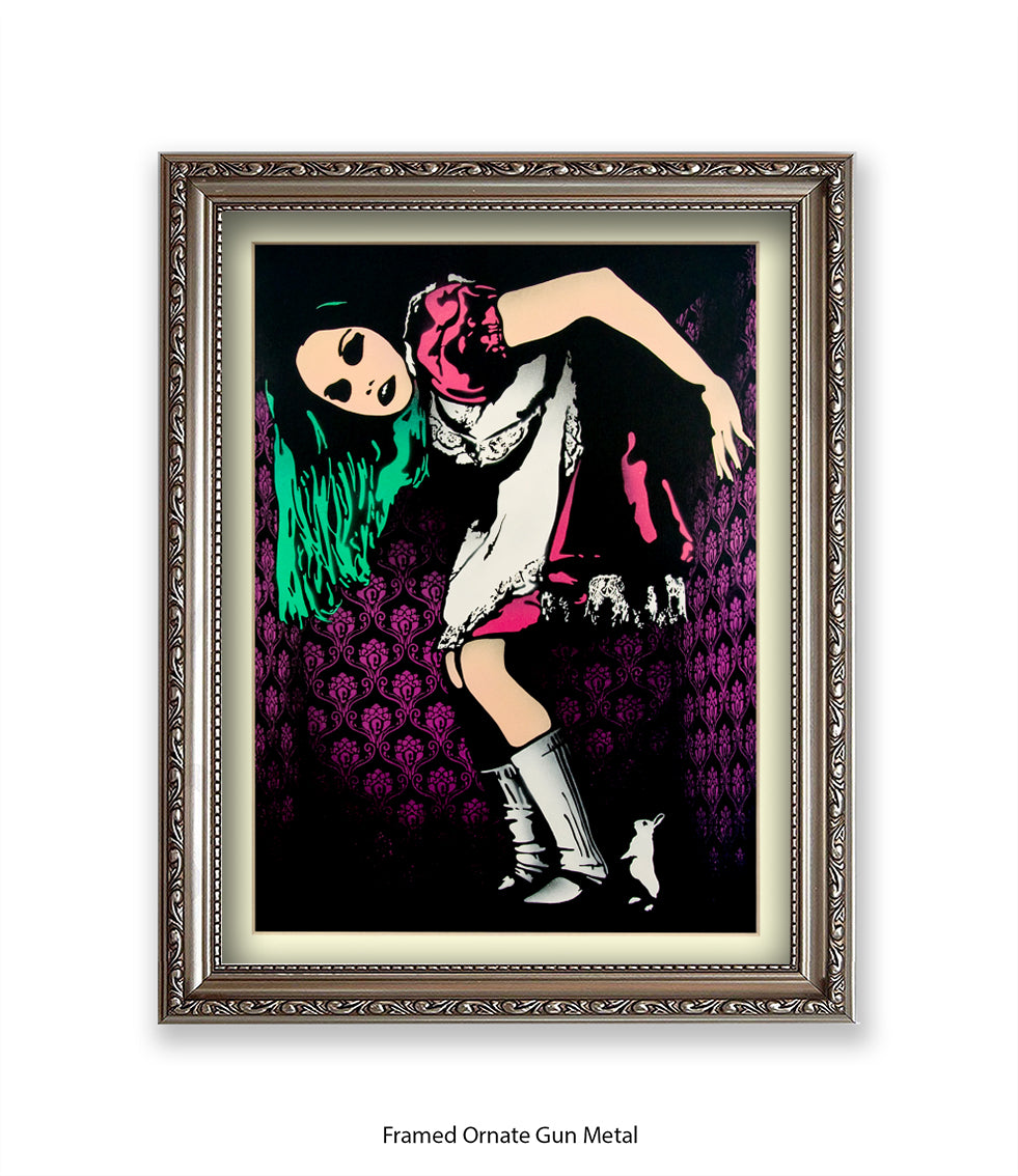 Alice in Wonderland Banksy Art Print