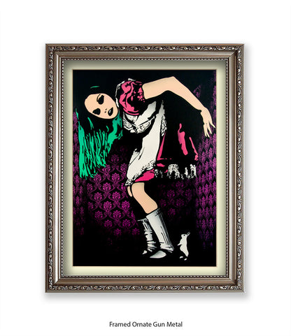 Alice in Wonderland Banksy Art Print