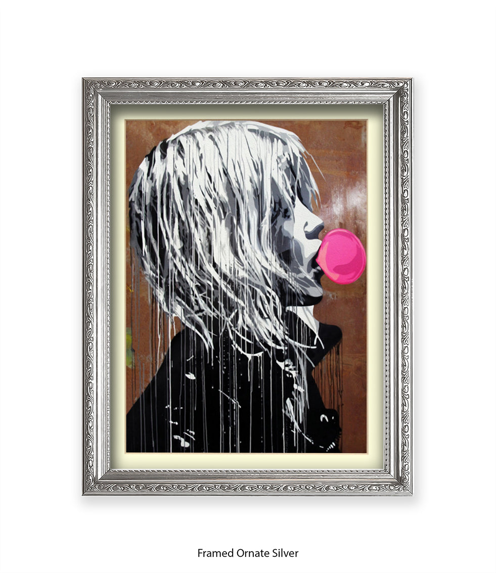 Bubblegum Girl Banksy Art Print