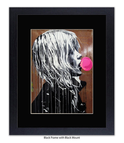 Bubblegum Girl Banksy Art Print