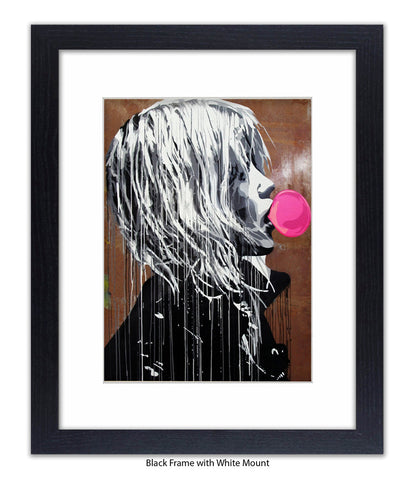 Bubblegum Girl Banksy Art Print