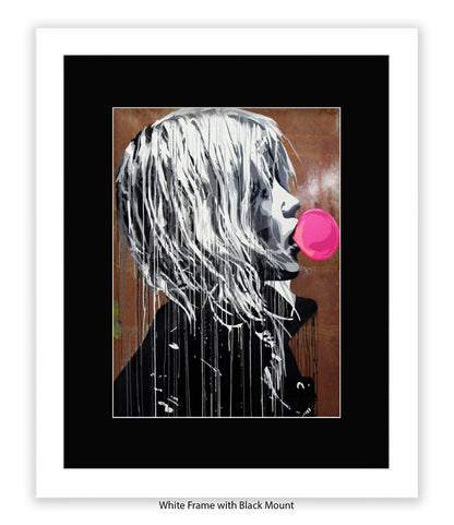 Bubblegum Girl Banksy Art Print