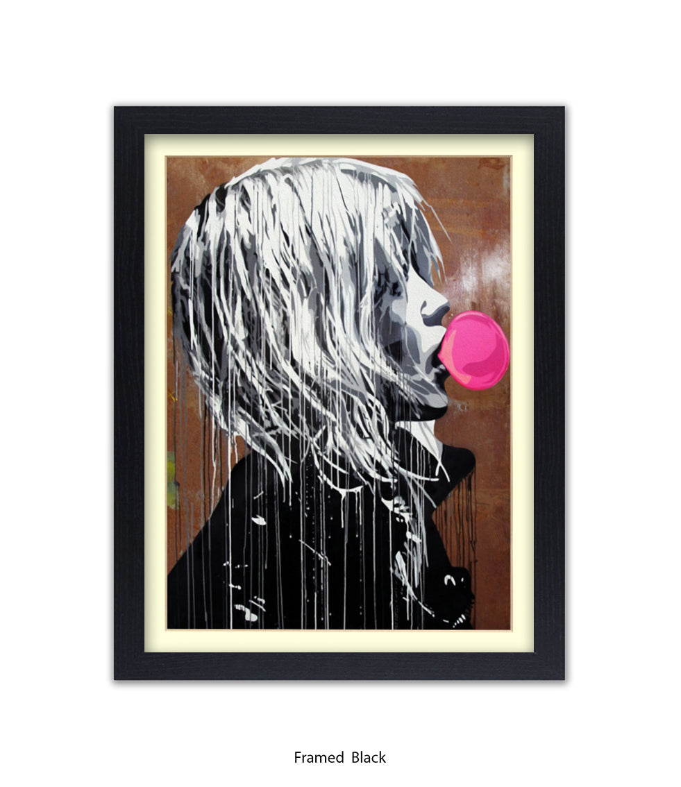 Bubblegum Girl Banksy Art Print