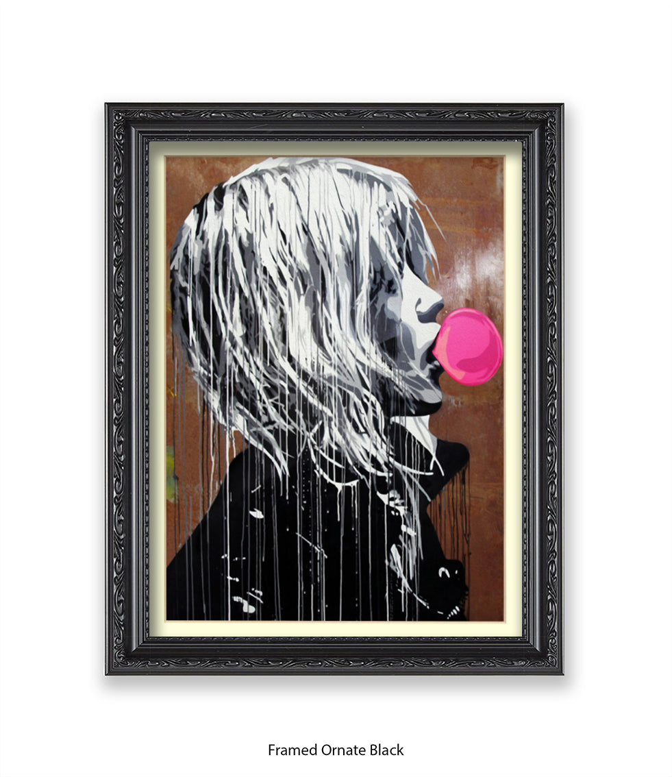 Bubblegum Girl Banksy Art Print