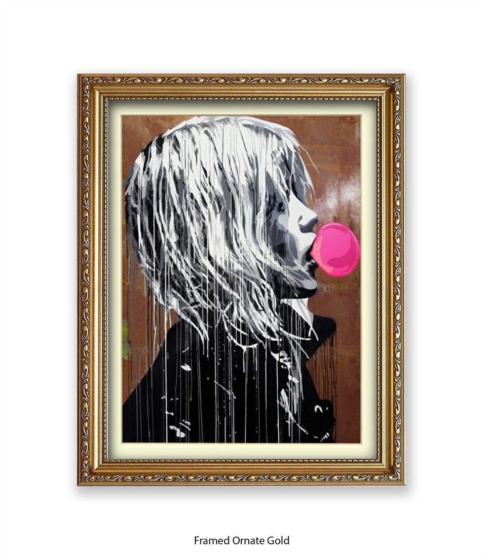 Bubblegum Girl Banksy Art Print