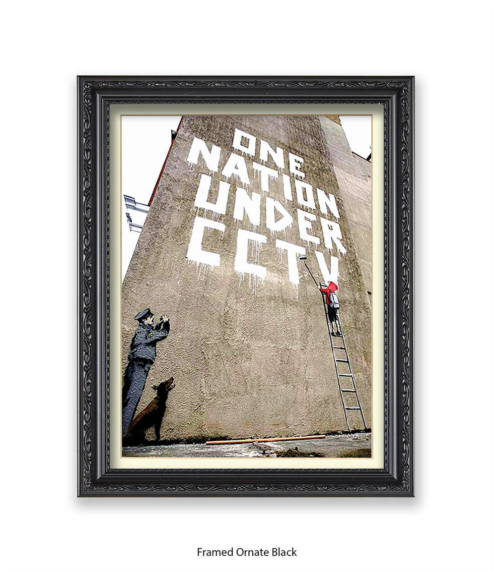 CCTV Nation Banksy Art Print