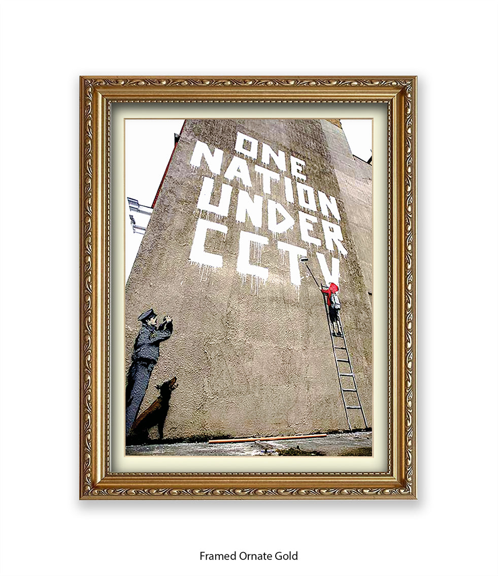 CCTV Nation Banksy Art Print