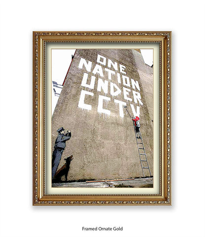 CCTV Nation Banksy Art Print