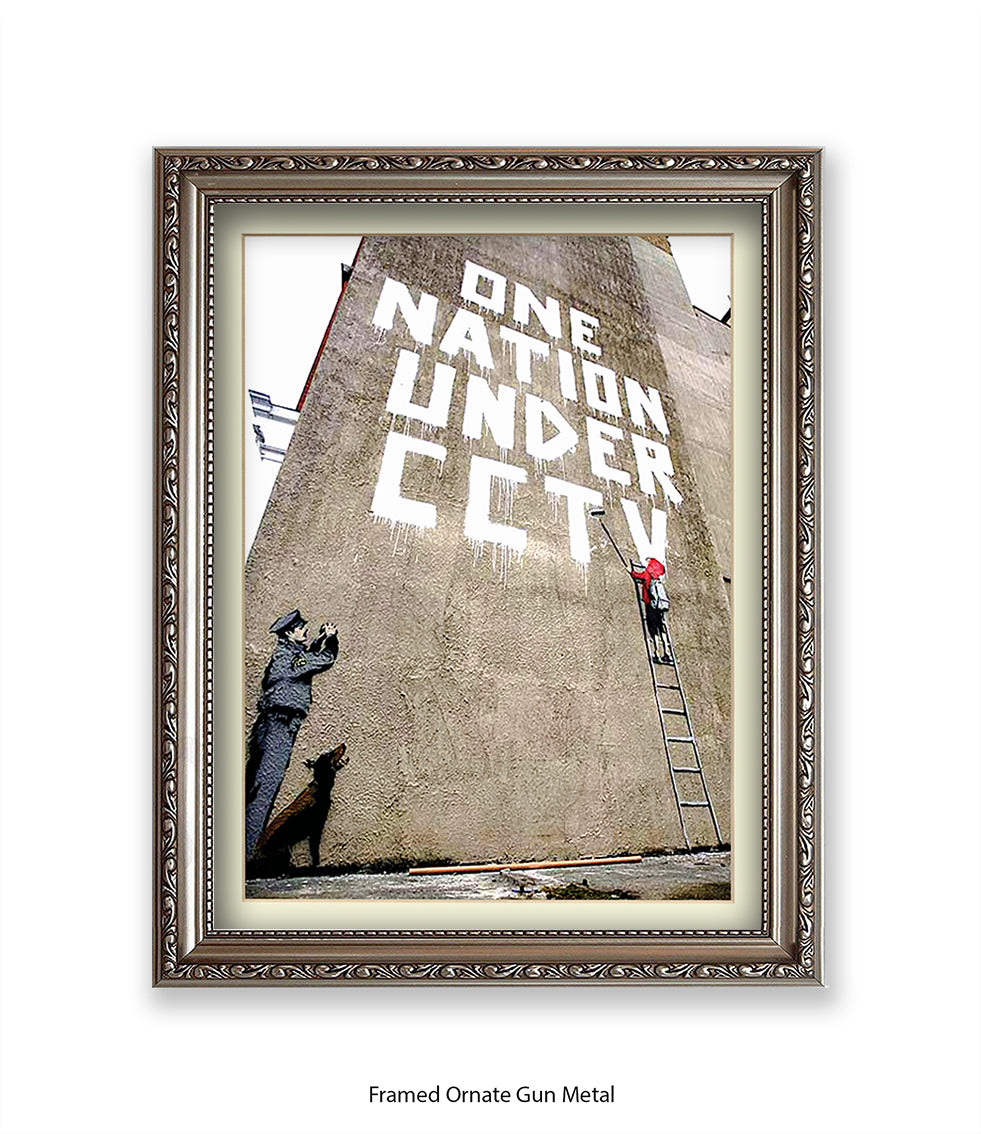 CCTV Nation Banksy Art Print