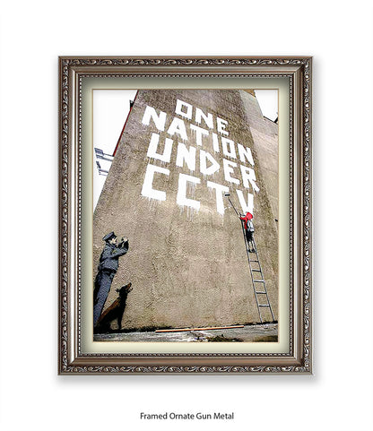 CCTV Nation Banksy Art Print