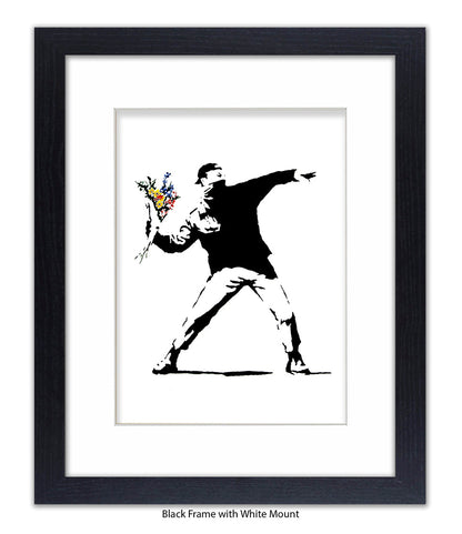 Flower Chucker Banksy Art Print