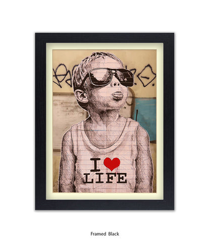 I Love Life Banksy Art Print