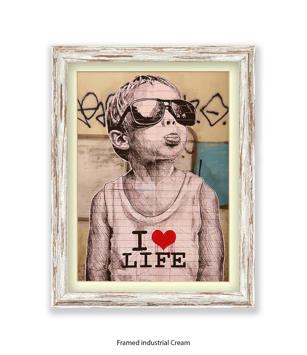 I Love Life Banksy Art Print