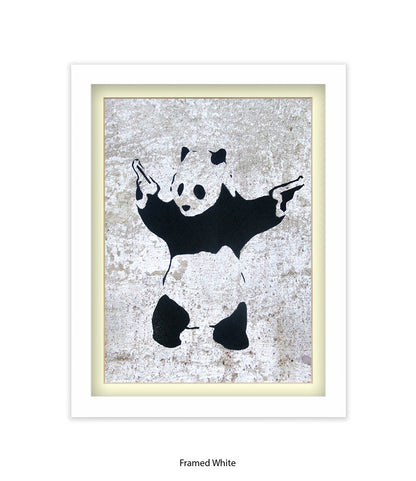 Panda Guns Banksy Art Print