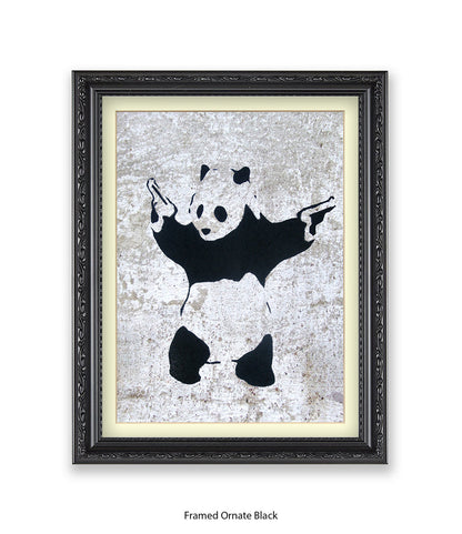 Panda Guns Banksy Art Print