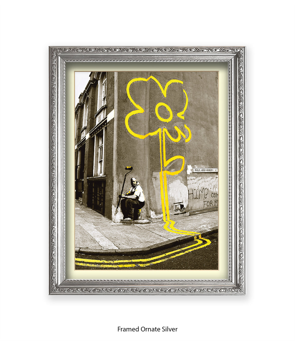 Pollard Street Two Tone Banksy Art Print