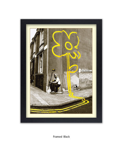 Pollard Street Two Tone Banksy Art Print