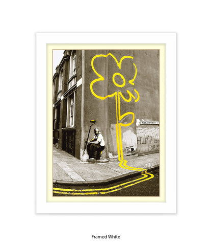 Pollard Street Two Tone Banksy Art Print