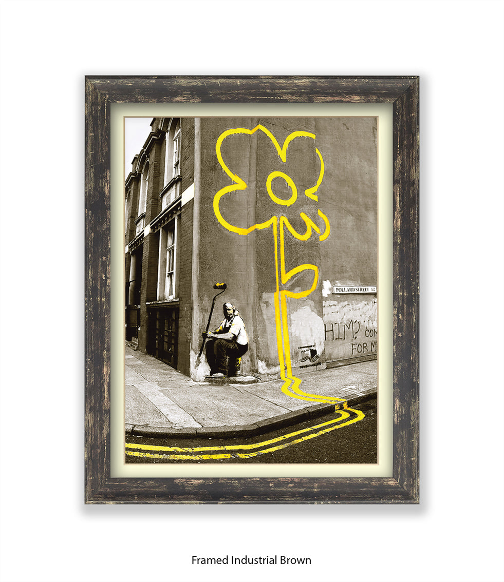 Pollard Street Two Tone Banksy Art Print