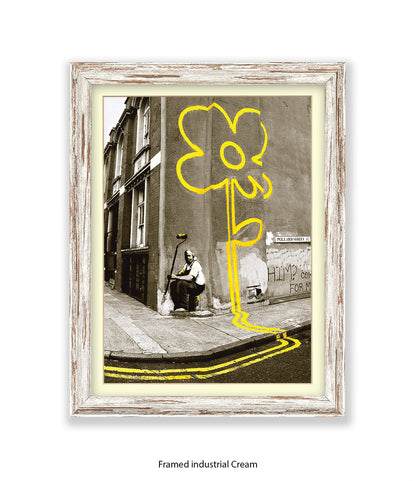 Pollard Street Two Tone Banksy Art Print