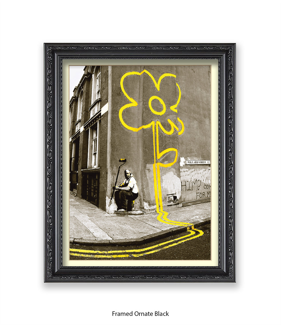 Pollard Street Two Tone Banksy Art Print