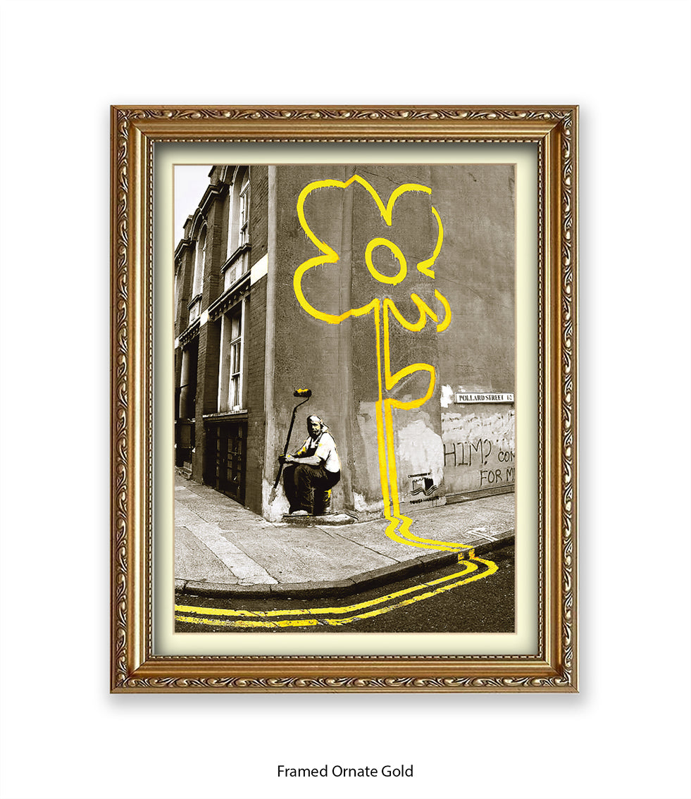 Pollard Street Two Tone Banksy Art Print