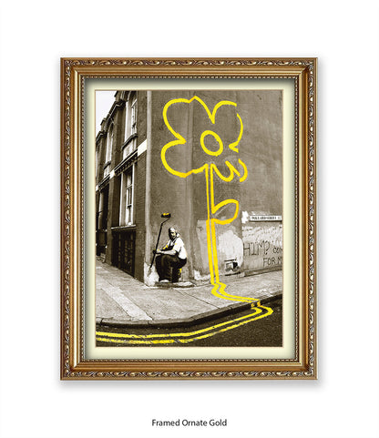 Pollard Street Two Tone Banksy Art Print